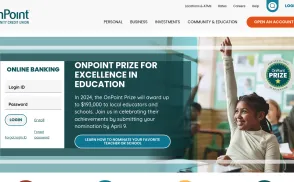 OnPoint Community Credit Union website