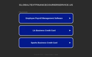 GlobalTex Finance Courier Service website