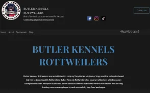 Butler Kennels Rottweilers website