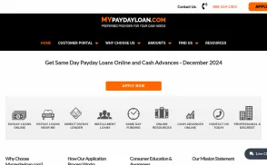 MyPaydayLoan.com website