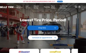 Belle Tire website