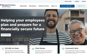 Mutual of America Financial Group website