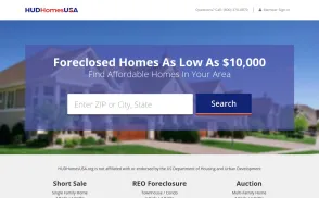 HUD Homes USA website