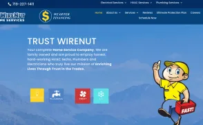 Wirenut Home Services website