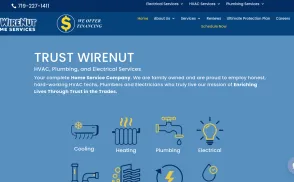 Wirenut Home Services website