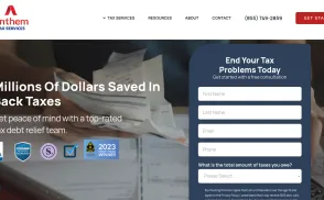 Anthem Tax Services website