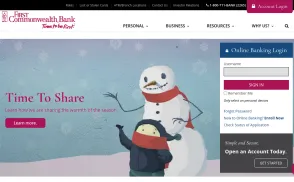 First Commonwealth Bank website