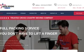 United Regions Van Lines website