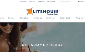 Litehouse Pools & Spas website