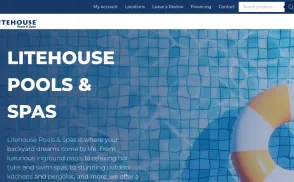 Litehouse Pools & Spas website