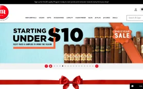 JR Cigars website
