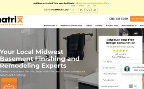 Matrix Home Solutions website