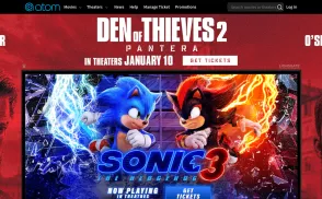 Atom Tickets website
