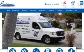 Lindstrom Air Conditioning & Plumbing website