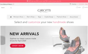 Girottishoes website