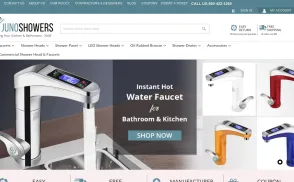 Juno Showers website