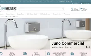 Juno Showers website