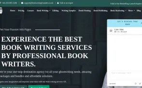 Bookwritingfounders.co.uk website