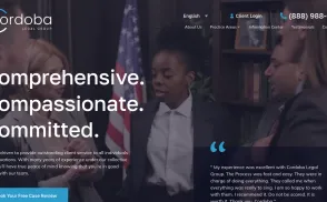 Cordoba Legal Group website