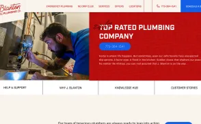 J Blanton Plumbing website