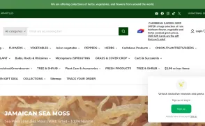 Caribbean Garden Seed website