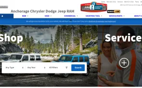 Anchorage Chrysler Dodge Center website