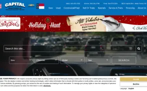 Capital Chevrolet website