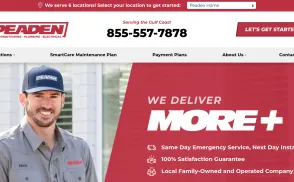 Peaden Air Conditioning, Plumbing & Electrical website