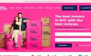 Piece of Cake Moving website