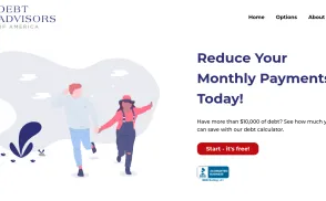 Debt Advisors of America website