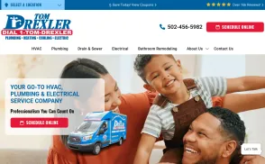 Tom Drexler Plumbing, Heating, Cooling and Electric website