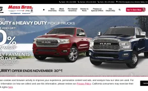 Moss Bros. CJD website