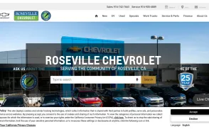 Roseville Chevrolet website