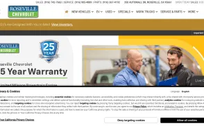 Roseville Chevrolet website