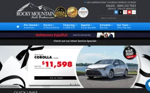 Rocky Mountain Auto Brokers website