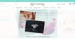 VVS Jewelry Store website