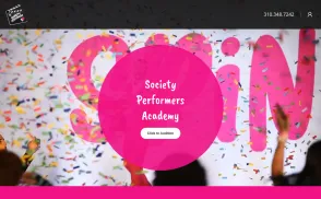 Society Performers Academy website
