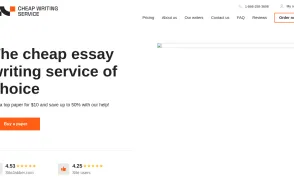 Cheap Writing Service website