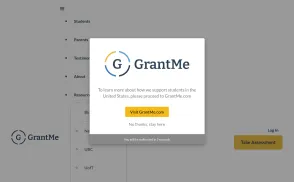 GrantMe Education website