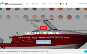Crownline Boats website