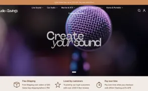 Audio Savings website