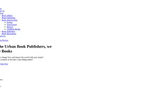 The Urban Book Publishers website