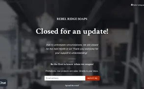 REBEL RIDGE SOAPS website