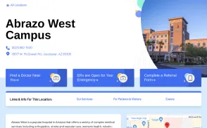 Abrazo West Campus website