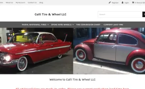 Calli Tire & Wheel website