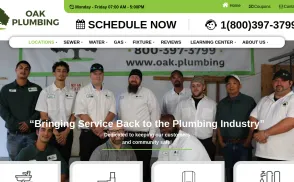 Oak Plumbing website