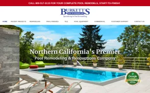 Burketts Pool Plastering website