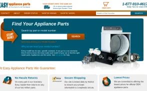 Easy Appliance Parts website