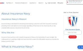 Insurance Navy Brokers website