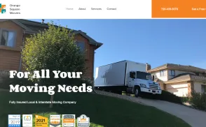 Orange Square Movers website